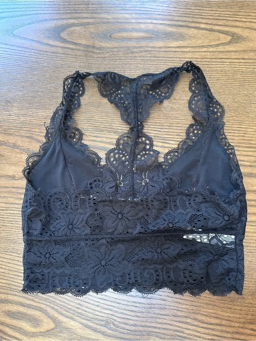 Kimchi Blue Black Lace Racerback Bralette - Picture 2 of 3
